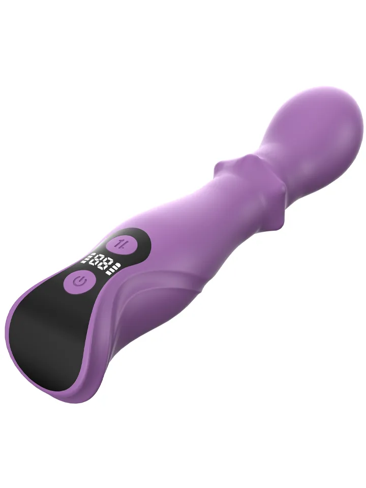 360 Triple Stimulation Vibrator mit LCD-Display - Vibrierender Dildo 4