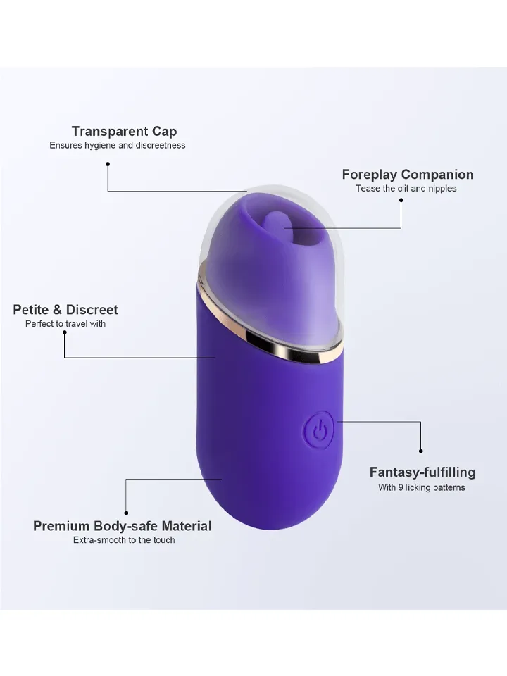 Abby – Mini-Klitoris-Licking-Vibrator mit Zungenfunktion - Klitoris-Stimulator 3 [full]