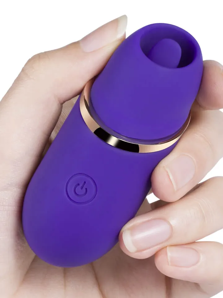 Abby – Mini-Klitoris-Licking-Vibrator mit Zungenfunktion - Klitoris-Stimulator 4 [full]