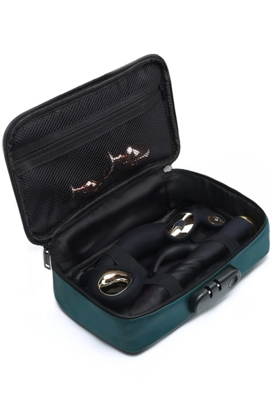Abschließbare, diskrete Luxus-Box in Grün - Sextoys aufbewahren 3