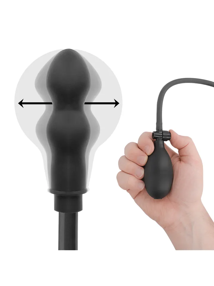 Addicted Toys Inflatable Double Butt Plug - Aufblasbarer Analplug 2 [full]