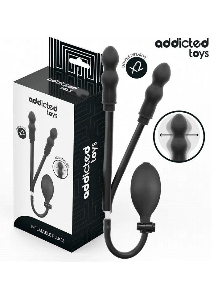 Addicted Toys Inflatable Double Butt Plug - Aufblasbarer Analplug 4 [full]