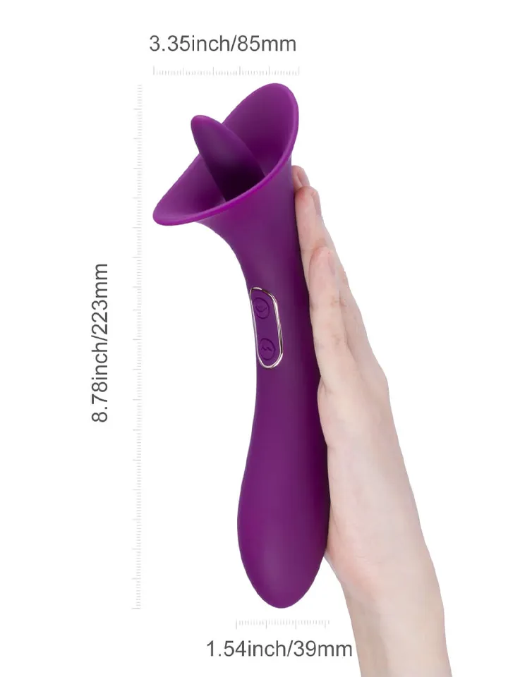 Adele Clit Licking Tongue Vibrator With G-spot Stimulator - Klitoris-Vibrator 3 [full]