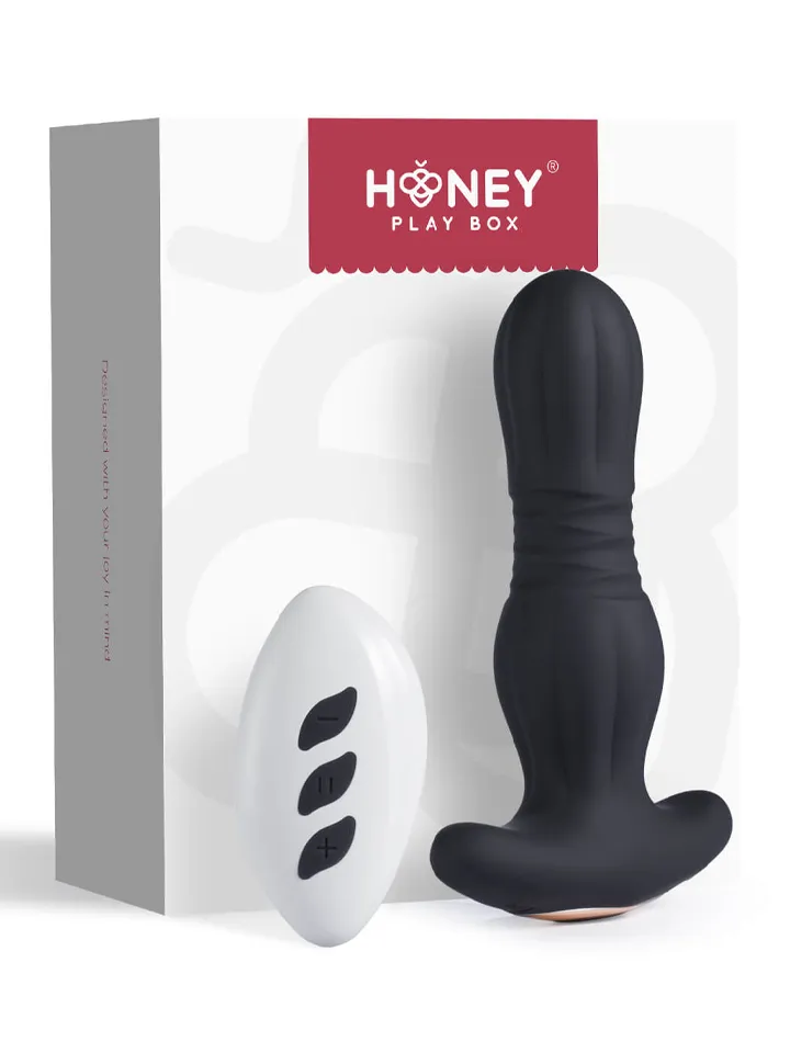 Agas Thrusting Butt Plug With Remote Control - Vibrierender Analplug 5