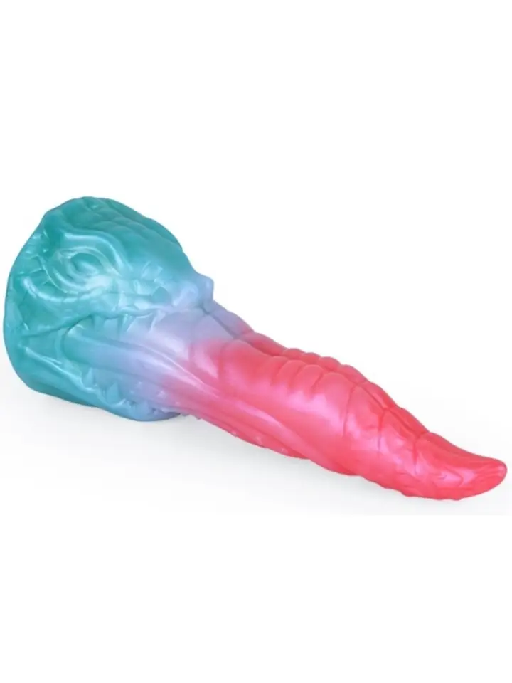 Alien Beast Cyan Rainbow Dildo 20,8 cm - Drachen-Dildo 2
