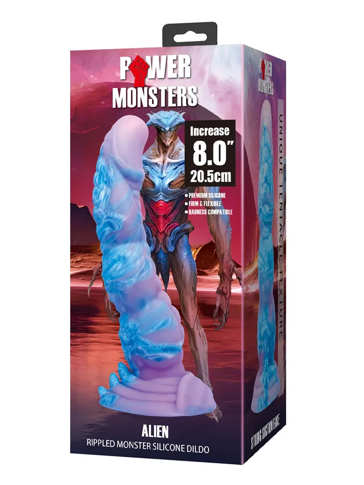Alien Monster Silicone Dildo 20,5 cm - Drachen-Dildo 3 [full]