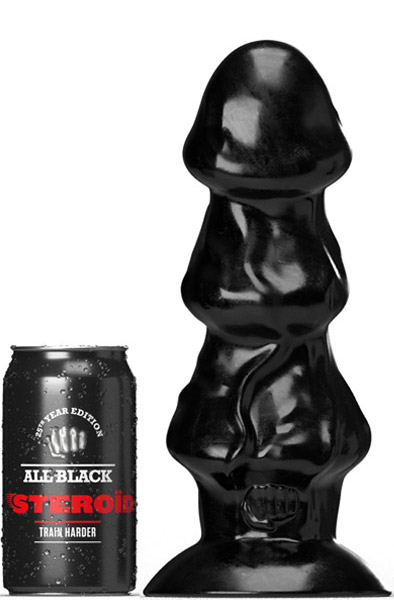 All Black Steroïd Shuttlecock 25 cm - XL Dildo 1