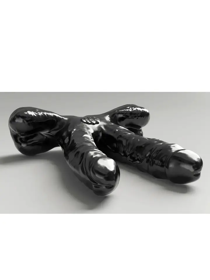 All Black Steroïd Teamwork 34,5 cm - XL Dildo 5