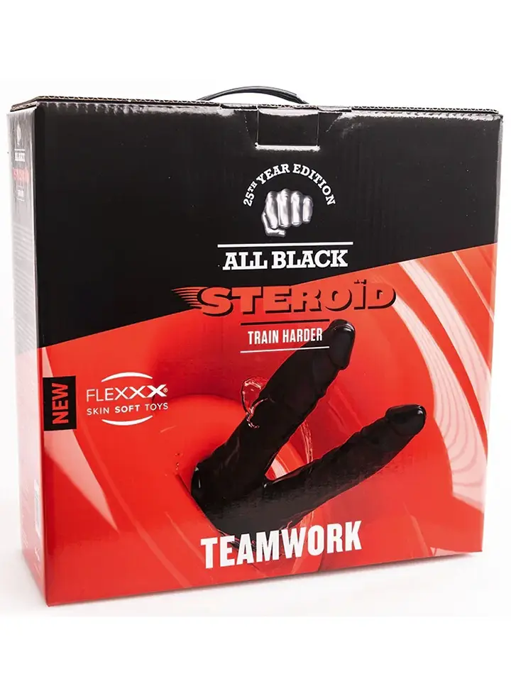 All Black Steroïd Teamwork 34,5 cm - XL Dildo 6