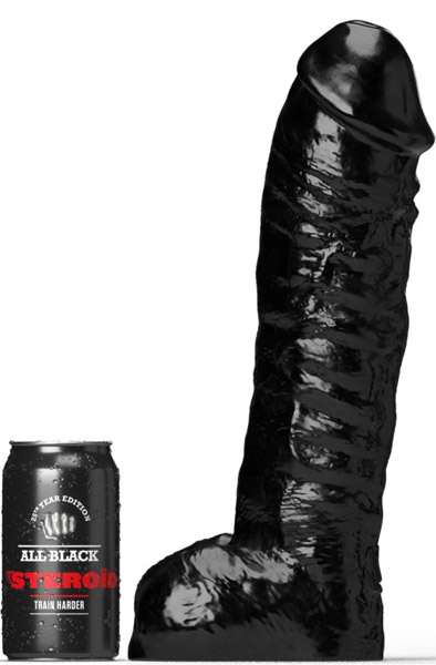 All Black Steroïd The Gym Buddy 33 cm - XL Dildo 1