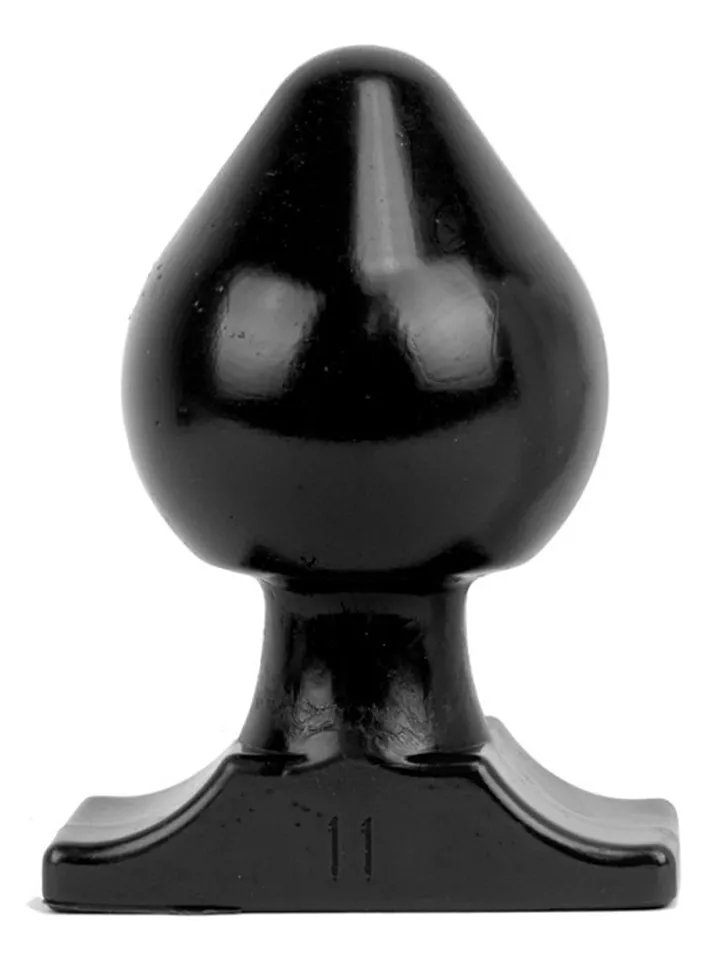 All Black Vinyl Anal Plug 19 cm - Extra dicker Analplug 1 [full]