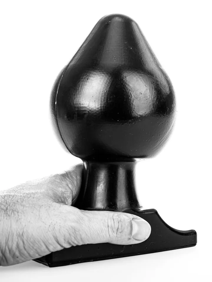 All Black Vinyl Anal Plug 19 cm - Extra dicker Analplug 2 [full]