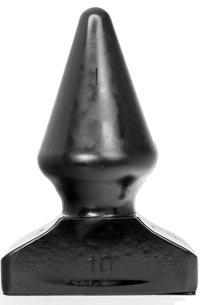 All Black Vinyl Anal Plug 20,5 cm - Extra dicker Analplug 1