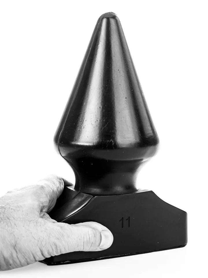 All Black Vinyl Anal Plug 21,5 cm - XL Buttplug 2 [full]