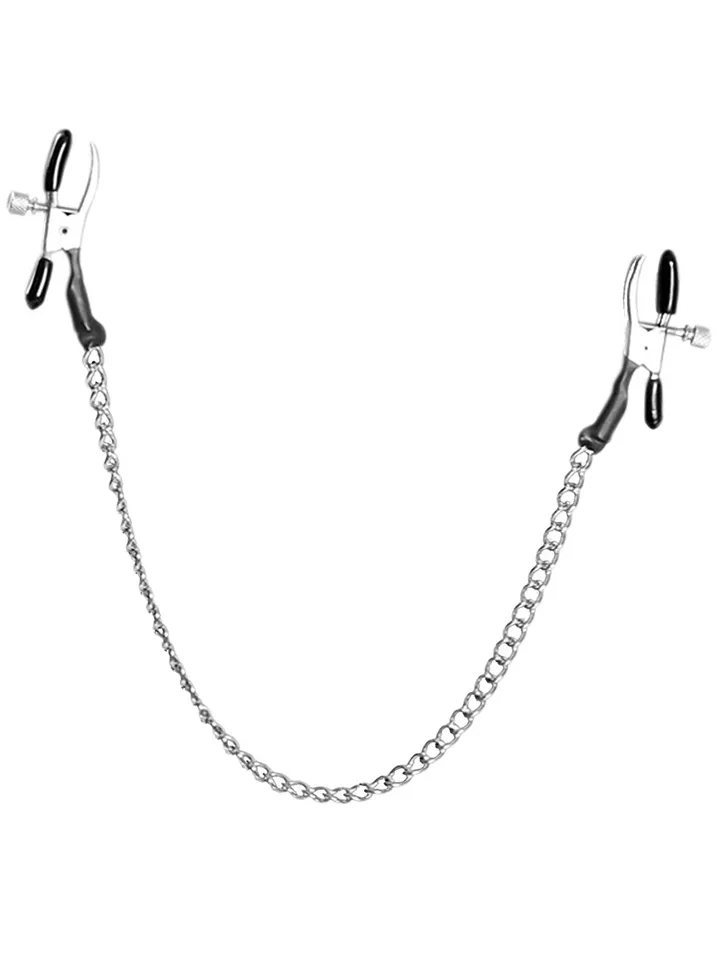 Alligator Nipple Clamps - Brustklammern mit Kette 1