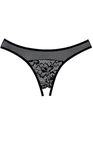 Allure Adore Heiße Gerüchte Panty Schwarz - Slip ouvert 3
