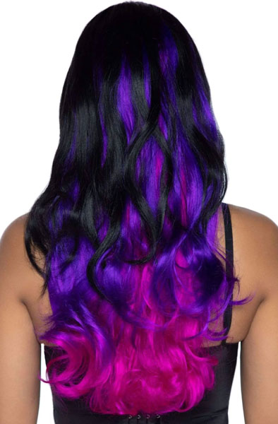 Allure Multi Color Wig Black/Purple - Perücke 2