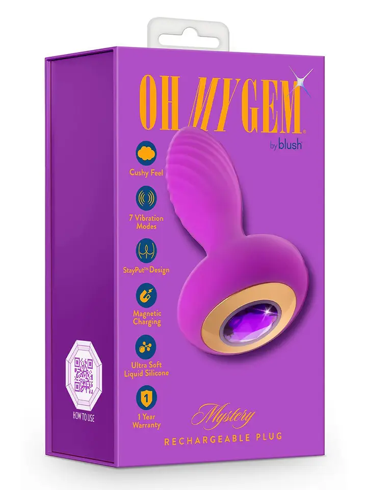Amethyst Charm – Vibrierender Plug - Vibrierender Analplug 5