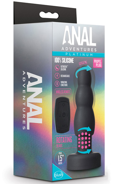 Anal Adventures Platinum Propel Plug - Ferngesteuerter Analplug 3