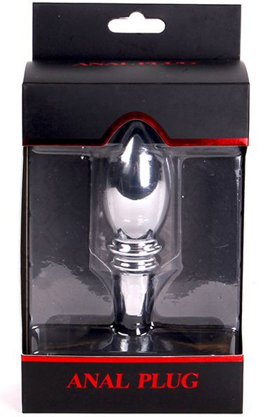 Anal Plug With Suction Cup-One Ball 10cm - Analplug aus Metall 3