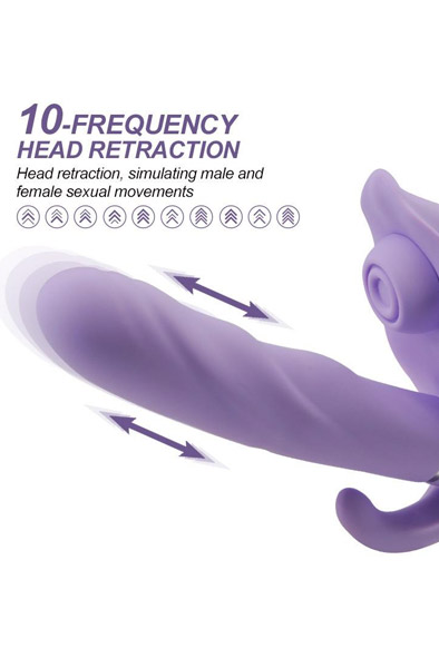 Apollo Thrusting Vibrator, Pulse & Suction Functions - Vibrator 2