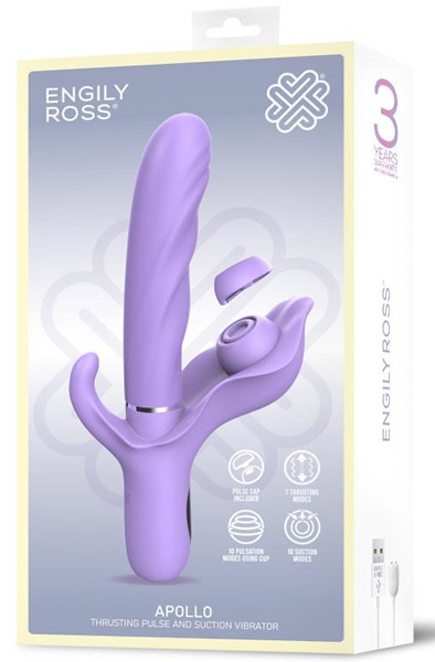 Apollo Thrusting Vibrator, Pulse & Suction Functions - Vibrator 8