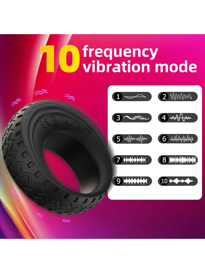 App-Controlled Vibrating Cock Ring - App-gesteuerter Penisring 2 [full]