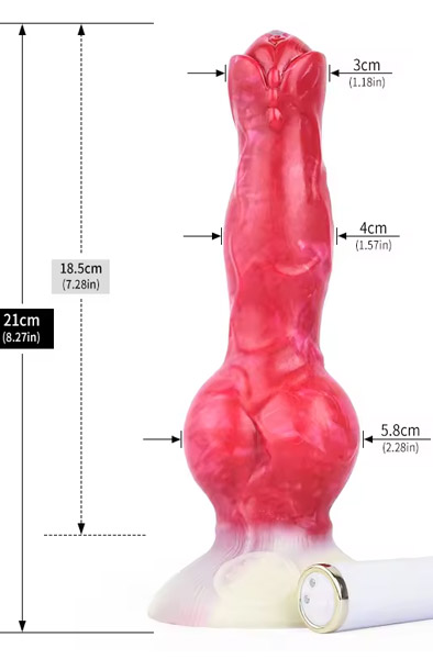 Arachne Vibrating Dildo 21 cm - Drachen-Dildo 3