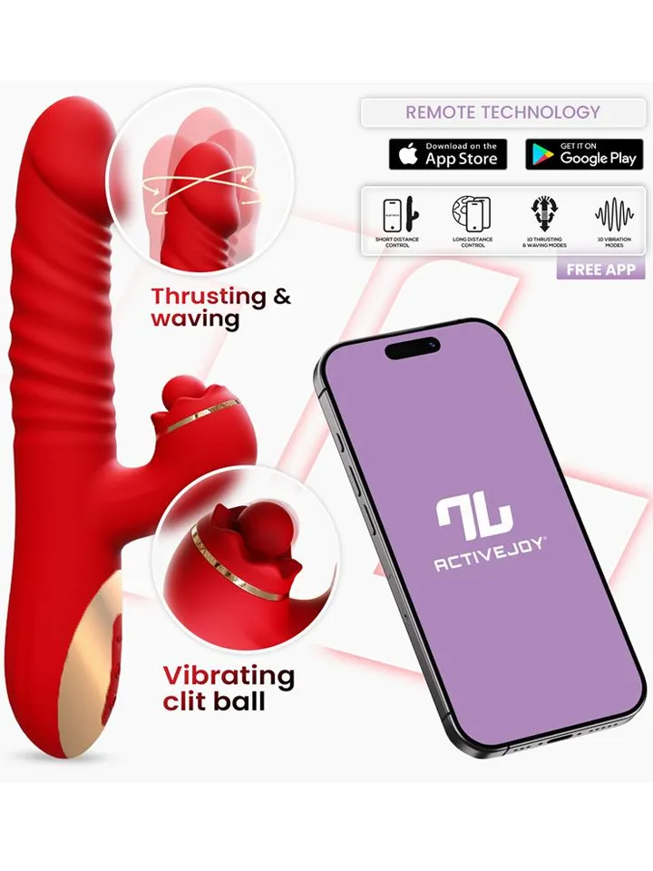 Ascen – Stoß- & Wellen-Vibe mit App - App-gesteuerter Kaninchen-Vibrator 1 [full]