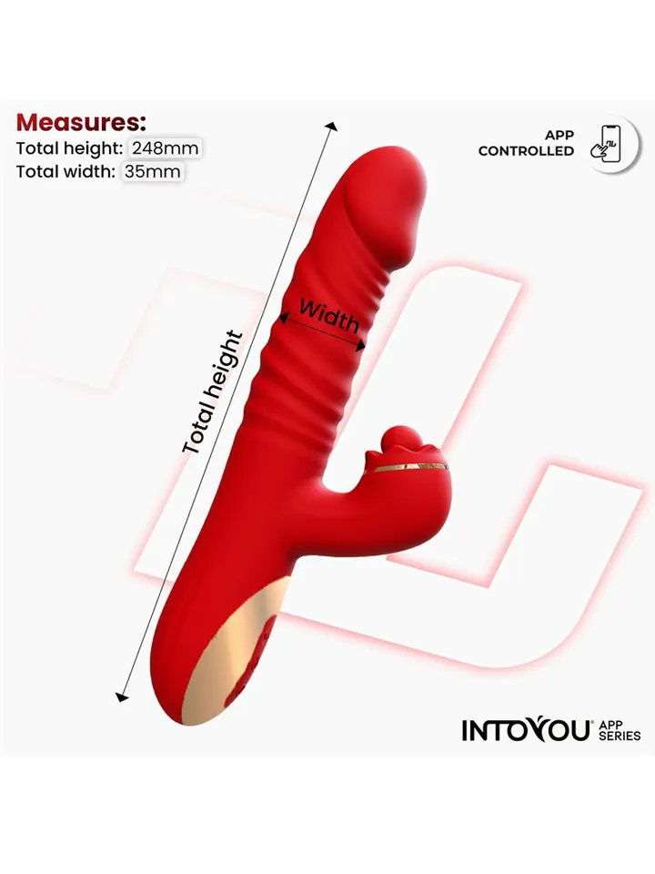 Ascen – Stoß- & Wellen-Vibe mit App - App-gesteuerter Kaninchen-Vibrator 4