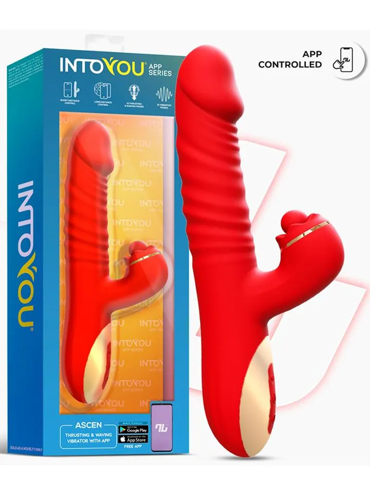 Ascen – Stoß- & Wellen-Vibe mit App - App-gesteuerter Kaninchen-Vibrator 5