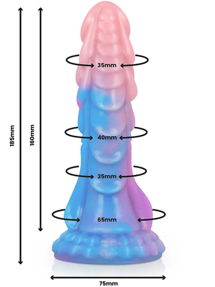 Ashtar Dildo Außerirdische Form 18,5 cm - Drachen-Dildo 2
