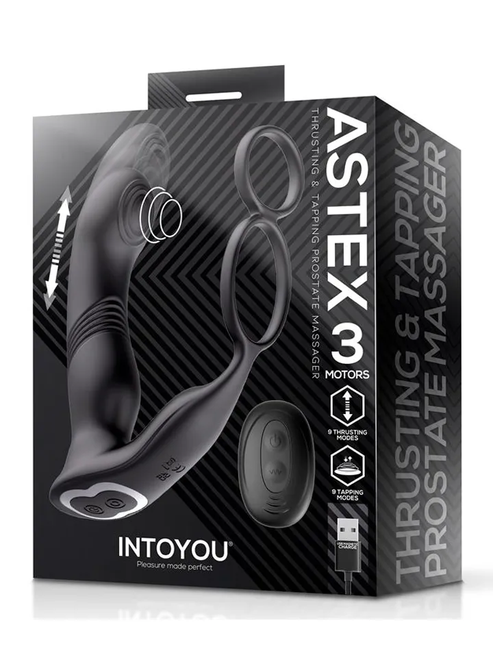 Astex Prostate Massager With Thrusting & Tapping - Prostatastimulator 5 [full]