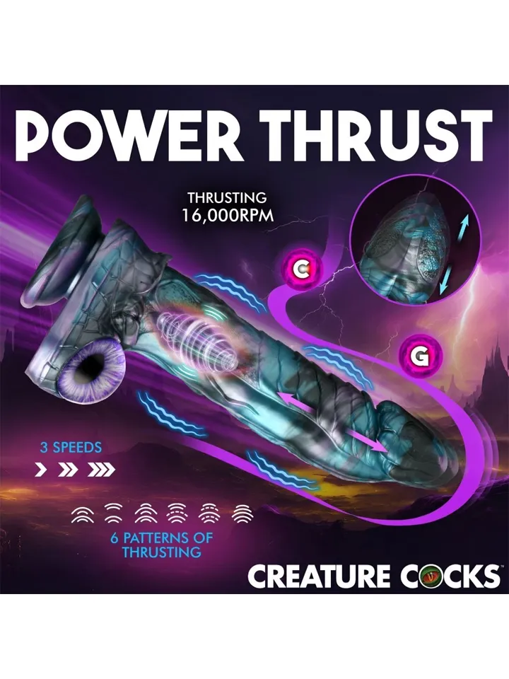 Astro-Thrust Thrusting & Vibrating Dildo 23,5 cm - Monster-Dildo 2 [full]