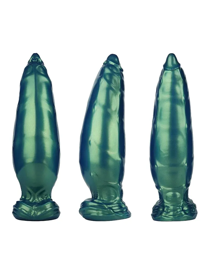 Aufblasbarer Monster-Dildo Grün 24 cm - Aufblasbarer Dildo 4 [full]