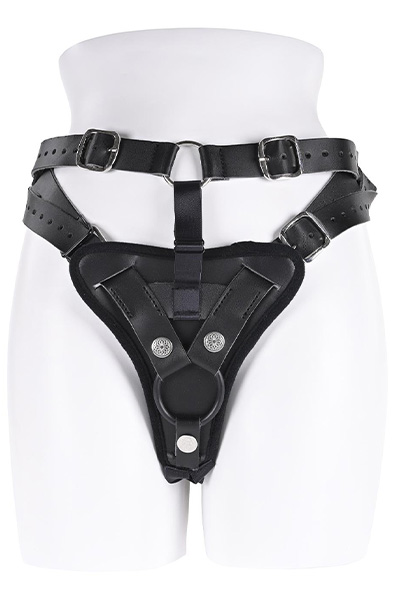 Aurora Hochtaillierter Strap-On - Umschnalldildo mit Geschirr 3
