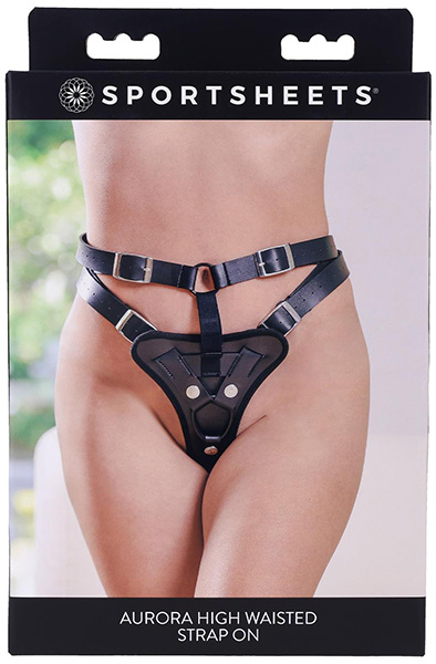 Aurora Hochtaillierter Strap-On - Umschnalldildo mit Geschirr 7