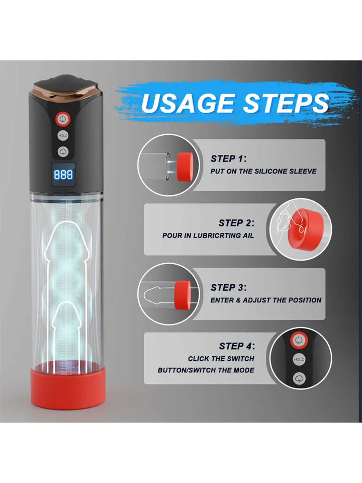 Automatic Penis Pump 8 Sucking Modes - Automatische Penispumpe 3 [full]