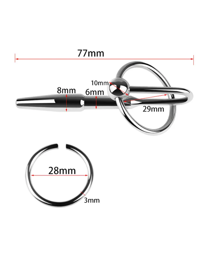 B-Series Metal Penis Plug No. 05 - Dilator 4 [full]