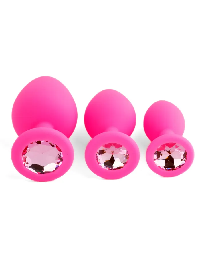 B-Series Silicone Plug Set Pink - Analplug Set 2 [full]