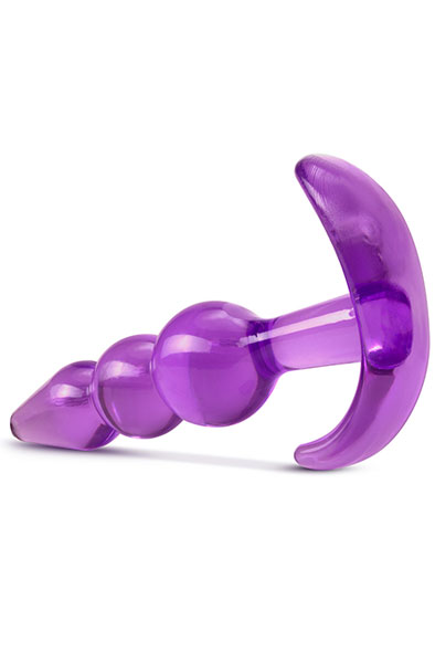 B Yours Dreifach Perlen Analplug Lila - Mini-Analdildo 2