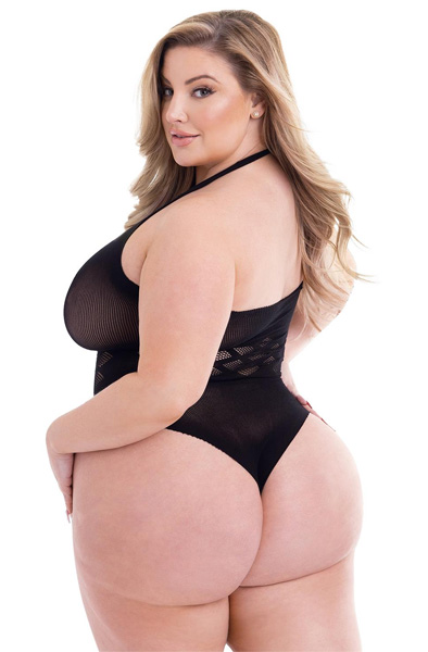 Baci Jacquard Bodysuit Queen Schwarz - Body & Playsuits 2