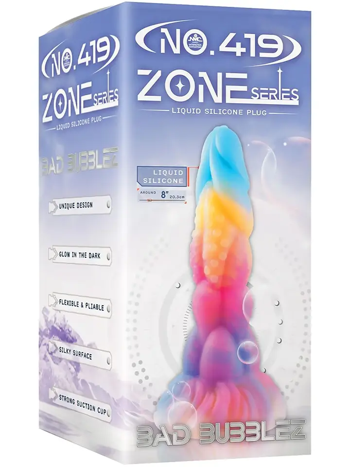 Bad Bubblez Silikon-Dildo 20,4 cm - Drachen-Dildo 4