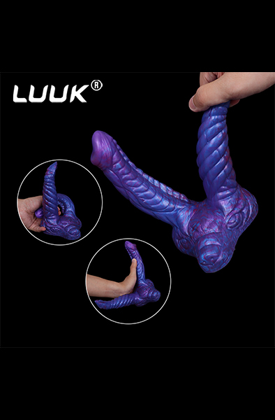Bad Demon Double Dildo Orphox Purple 18,5 cm - Drachen-Dildo 4