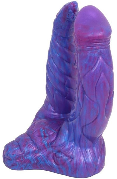 Bad Demon Double Dildo Orphox Purple 18,5 cm - Drachen-Dildo 6
