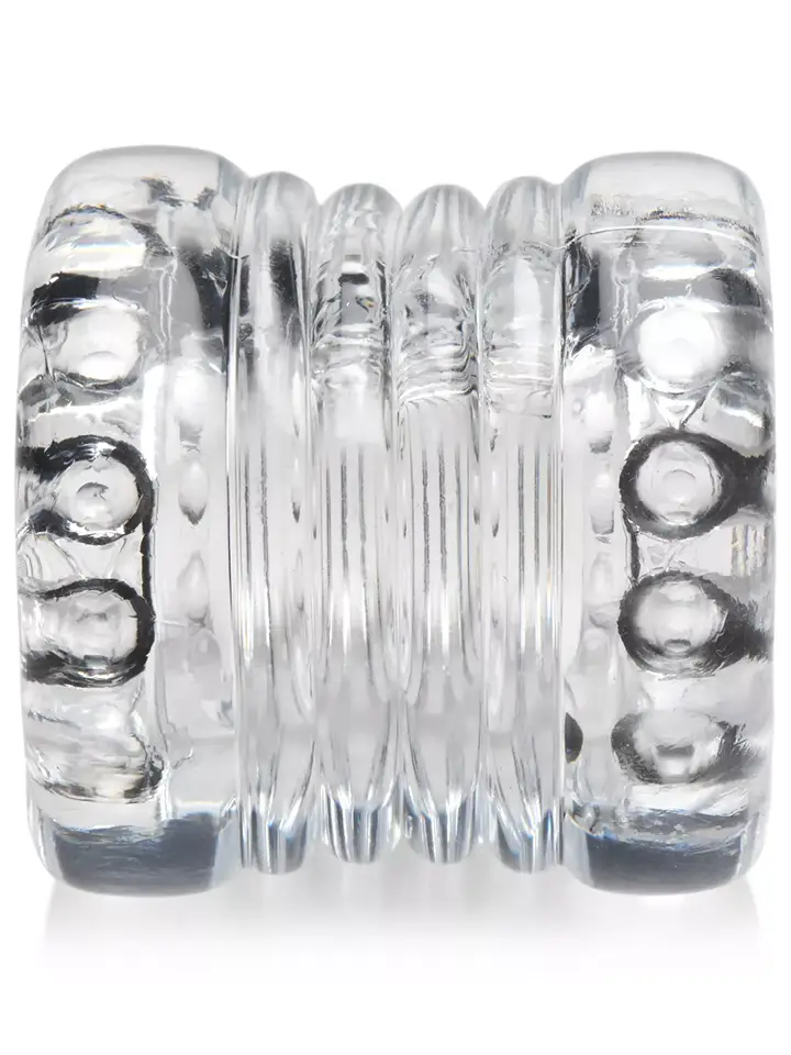 Ball Stack Ball Stretcher Transparent - Penis- und Hodensackringe 3