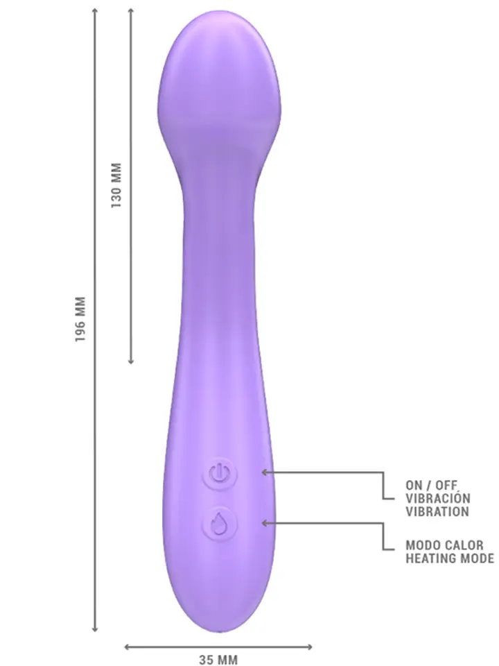 Becky Vibrator mit Wärmfunktion, 7 Vibrationen - Vibrierender Dildo 4