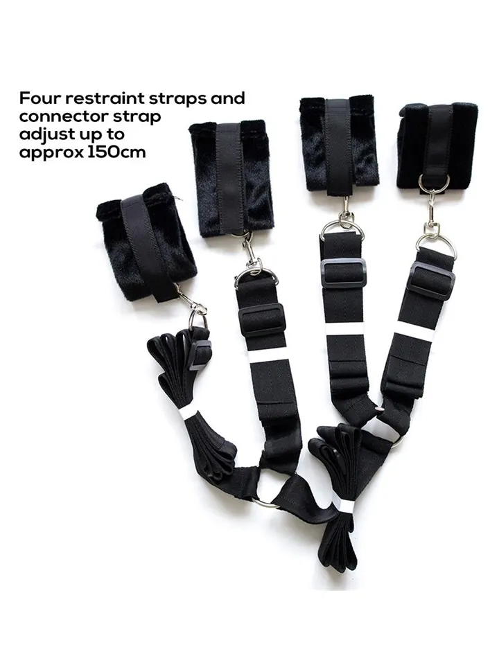 Bed Restraint Set With Cuffs - Hand- und Fußfesseln 3 [full]