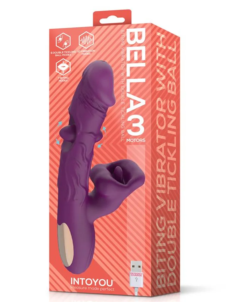 Bella 3 Motors Double Tickling Ball & Biting - Rabbit-Vibrator mit rotierender Zunge 6 [full]