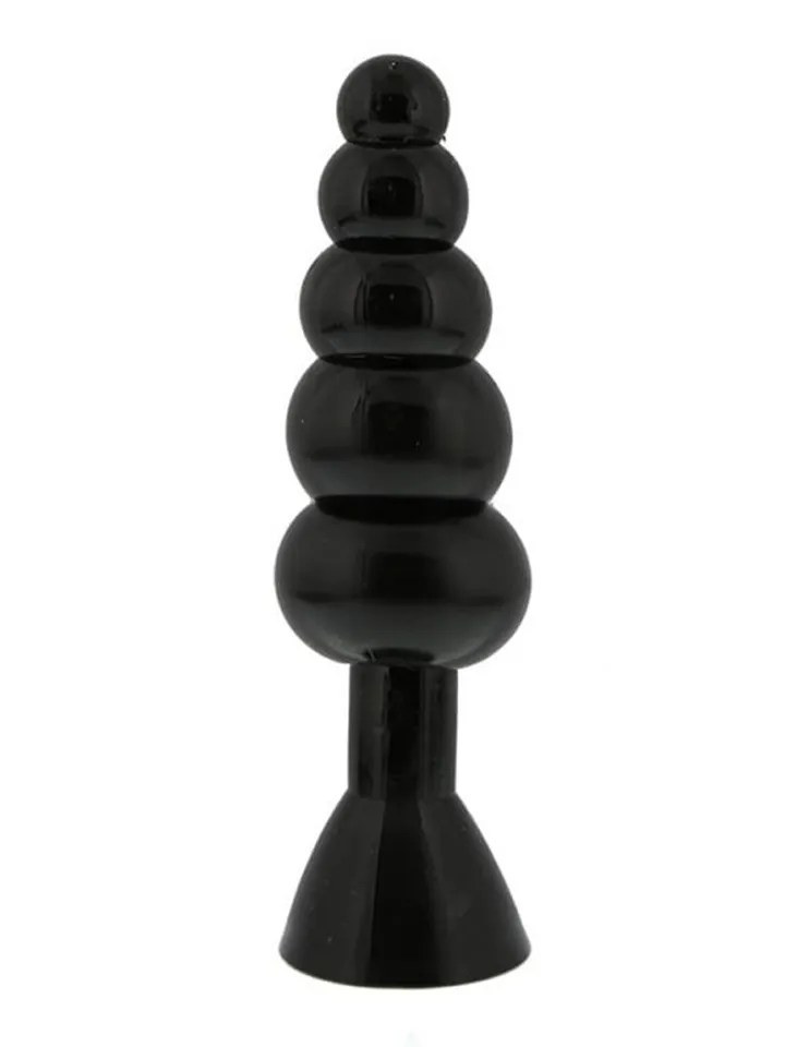 Bendable Butt Rattler Plug Schwarz 20 cm - XL Buttplug 1 [full]